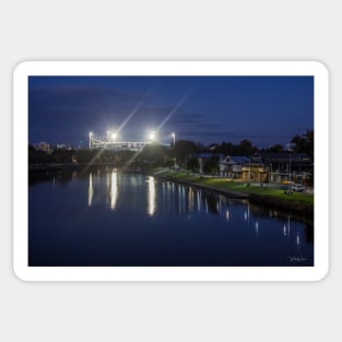 The MCG from Princess Bridge, Melbourne, Victoria, Australia. Sticker